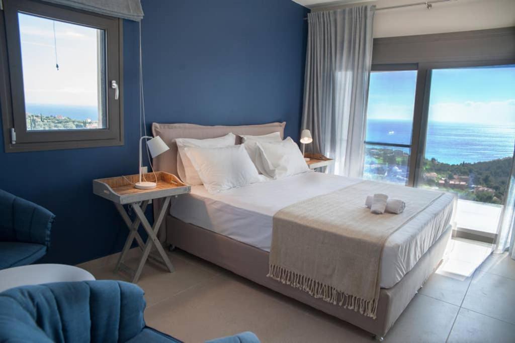 New Villa Blue With Private Pool At Trapezaki Livathos  Exterior foto